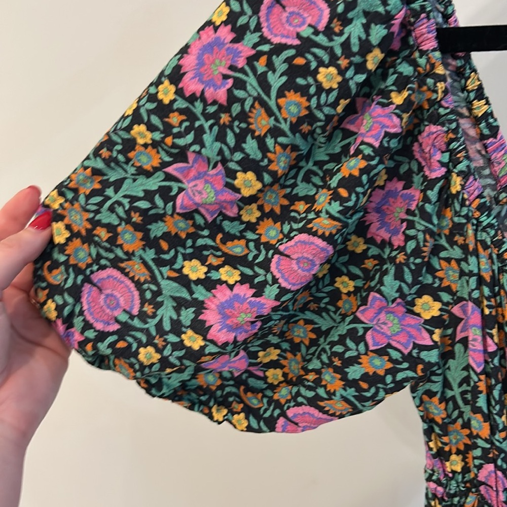 Spell Floral Jumpsuit in Black and Pink - Picture 4 of 7